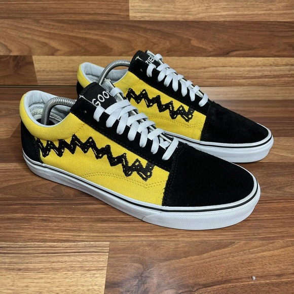 ❌SOLD❌ Vans X Peanuts Charlie Brown Good Grief Old Skill Shoes Men’s Size 11